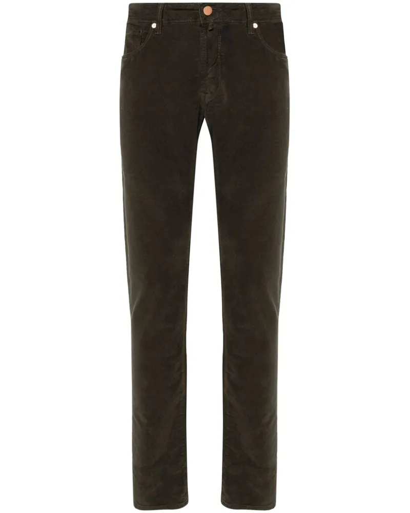 Incotex Hose aus Cord - Braun Braun