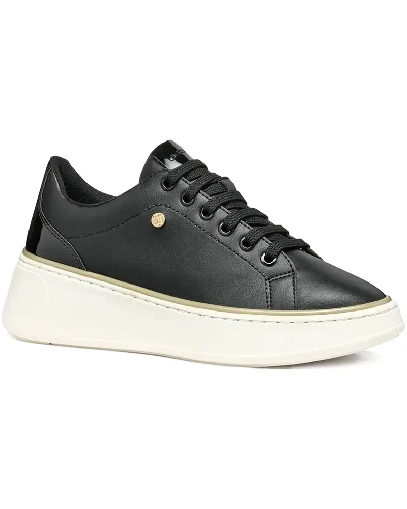 Geox Sunnetty Plateau-Sneakers - Schwarz Schwarz