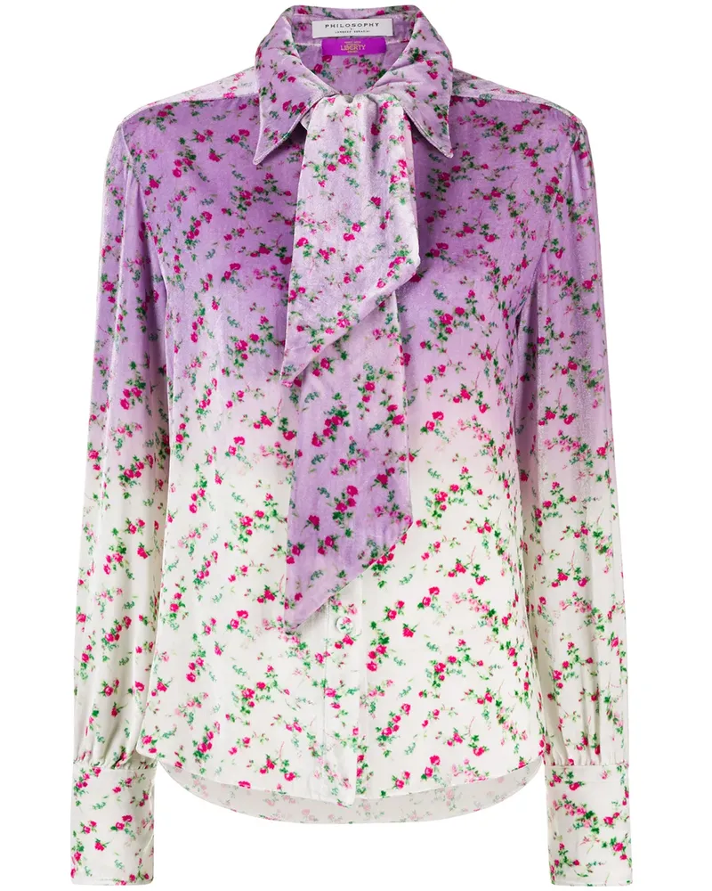 Philosophy Di Lorenzo Serafini Oberteil mit Blumen-Print - Violett Violett