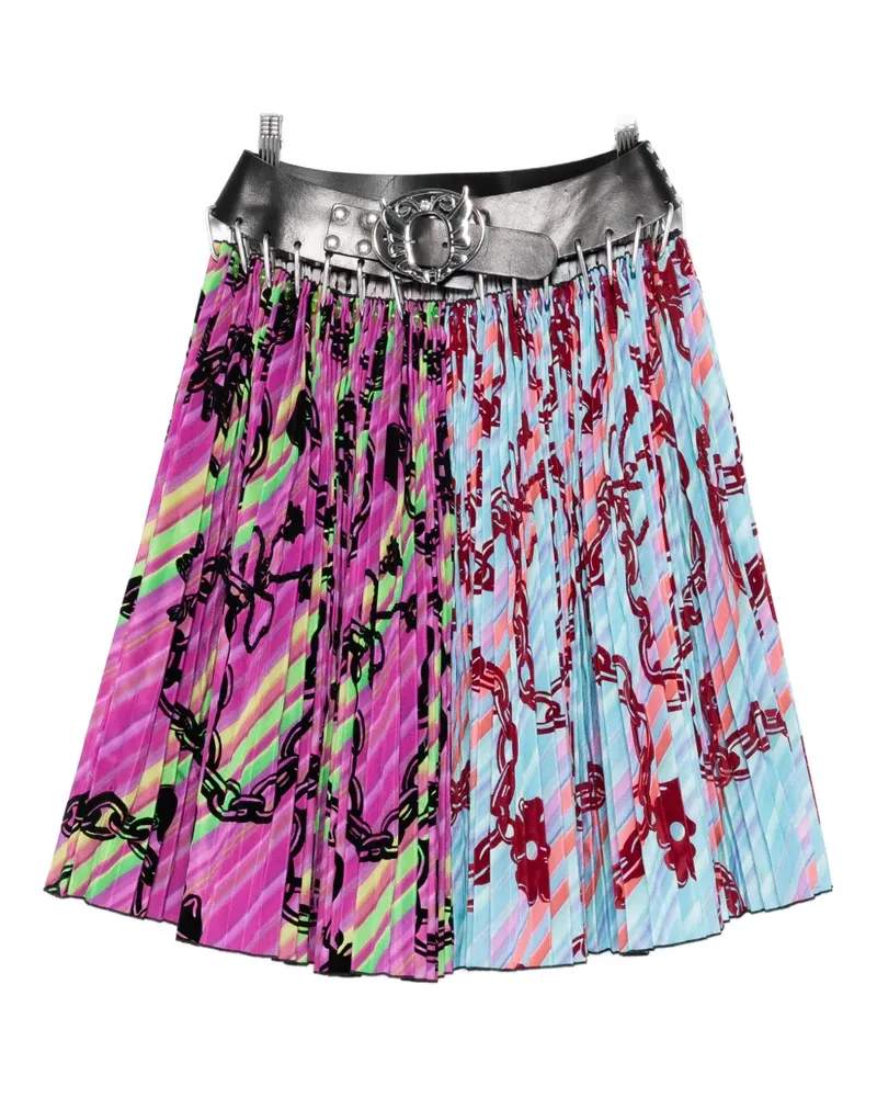 CHOPOVA LOWENA pleated carabiner skirt - Rosa Rosa