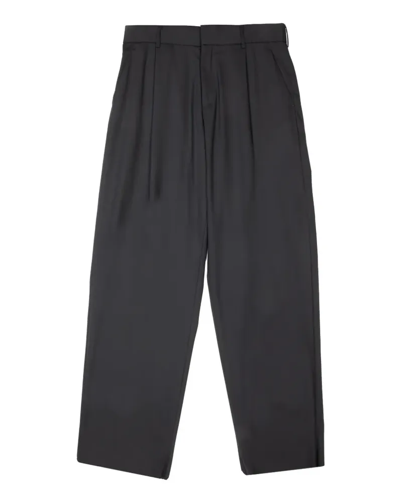 kolor pleated trousers - Schwarz Schwarz