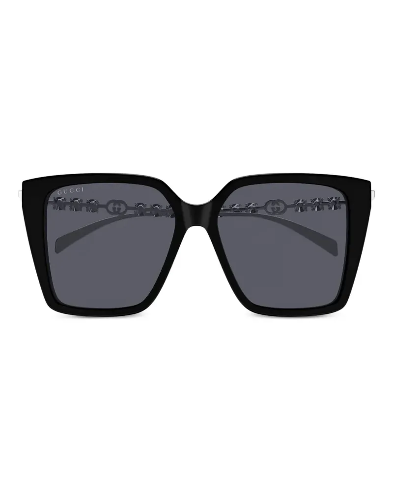 Gucci Geometrische GG1967S Sonnenbrille - Schwarz Schwarz