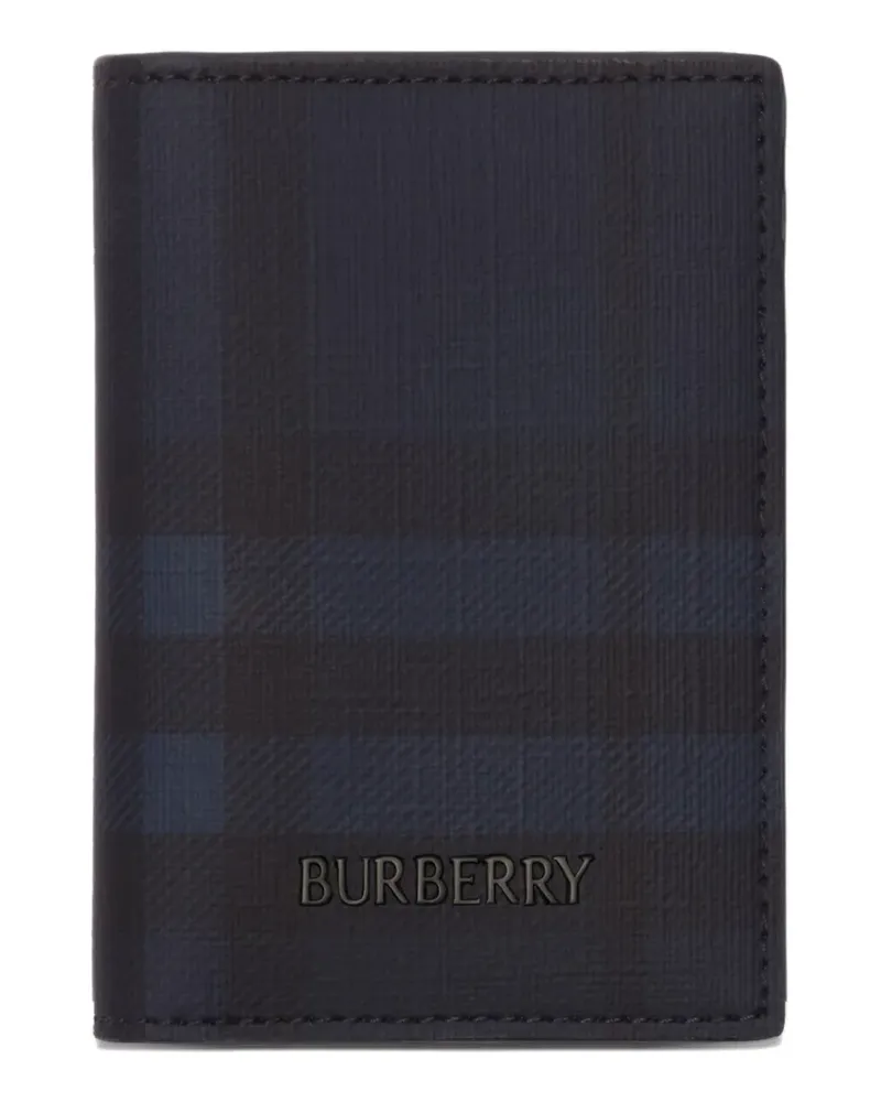 Burberry City Check folding card case - Blau Blau