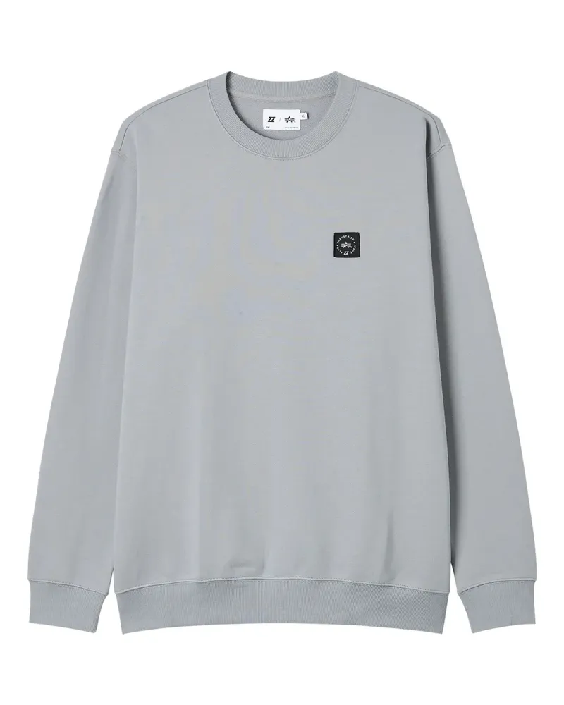 Izzue Sweatshirt mit Logo-Patch - Grau Grau