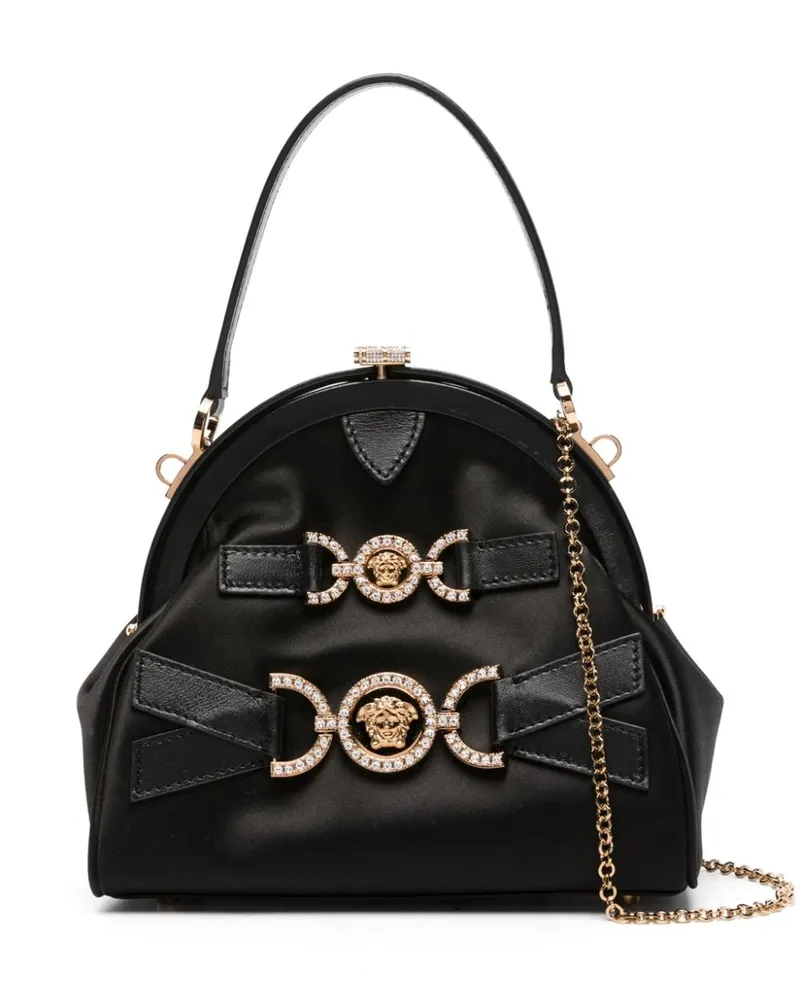 Versace Medusa '95 Handtasche aus Satin - Schwarz Schwarz