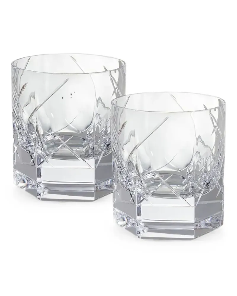 Rosenthal 2026 Vyras Whiskygläser mit geometrischem Schliff - Weiß Weiß
