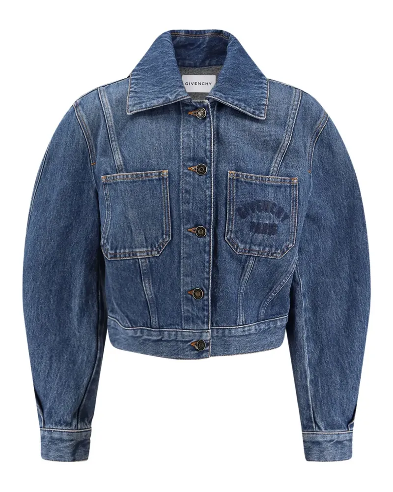 Givenchy cropped denim jacket - Blau Blau