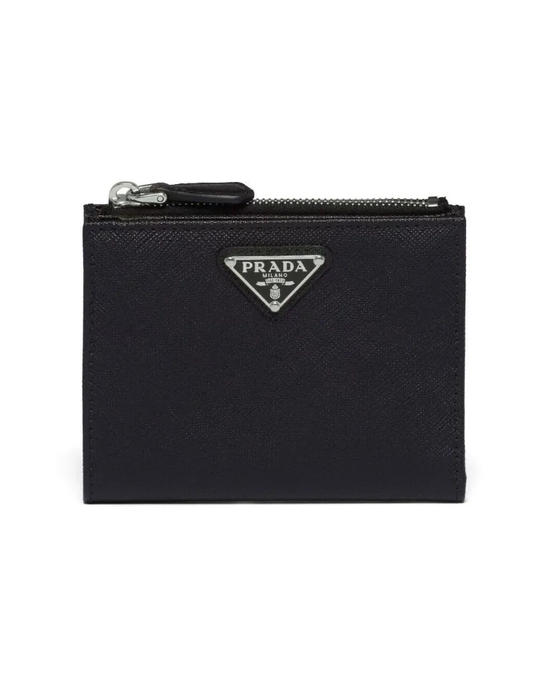 Prada Portemonnaie aus Saffiano-Leder - Schwarz Schwarz