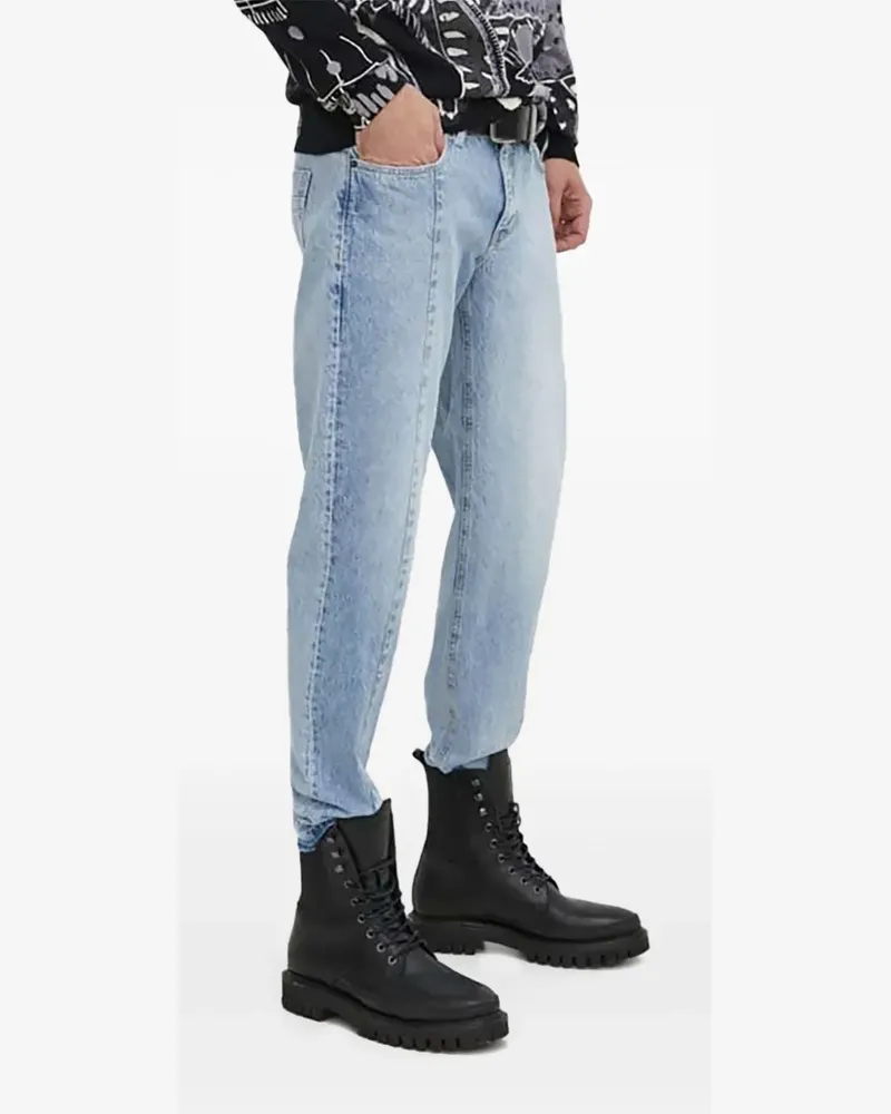 Desigual Ausgefranste Jeans - Blau Blau