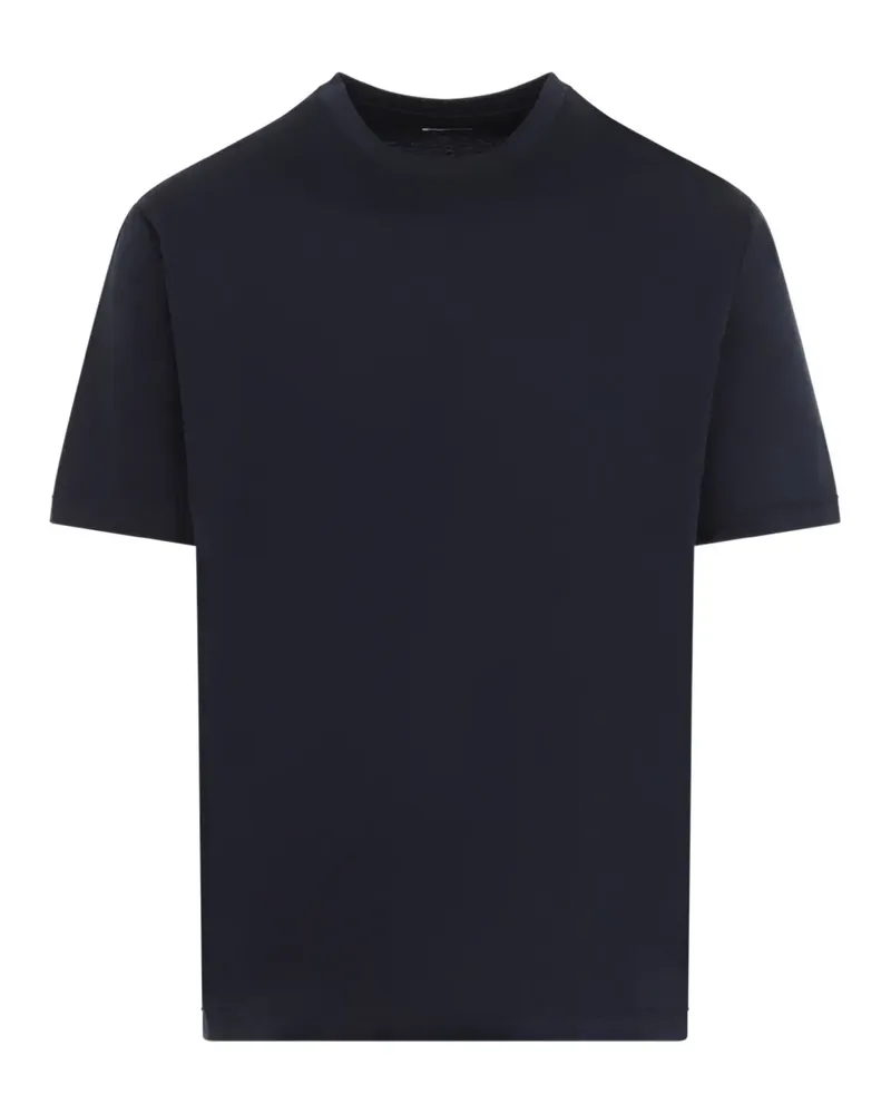 Kiton Milano T-Shirt mit rundem Ausschnitt - Blau Blau