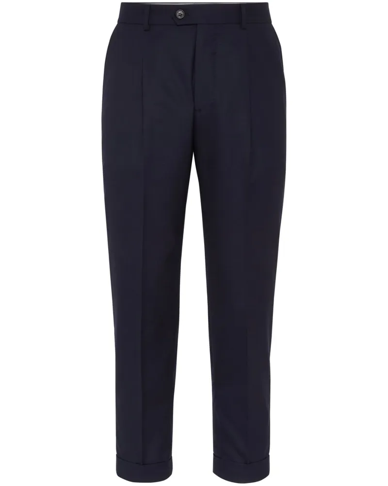 Brunello Cucinelli Halbhohe Hose - Blau Blau