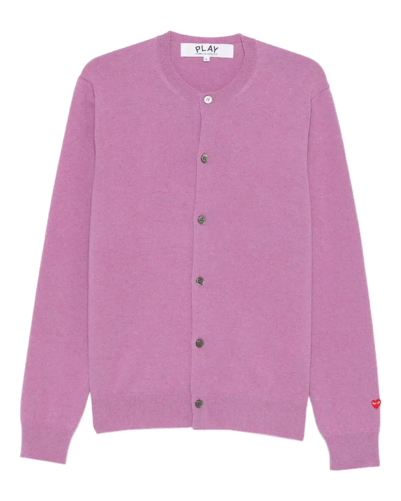 Comme des Garçons Cardigan mit rundem Ausschnitt - Violett Violett