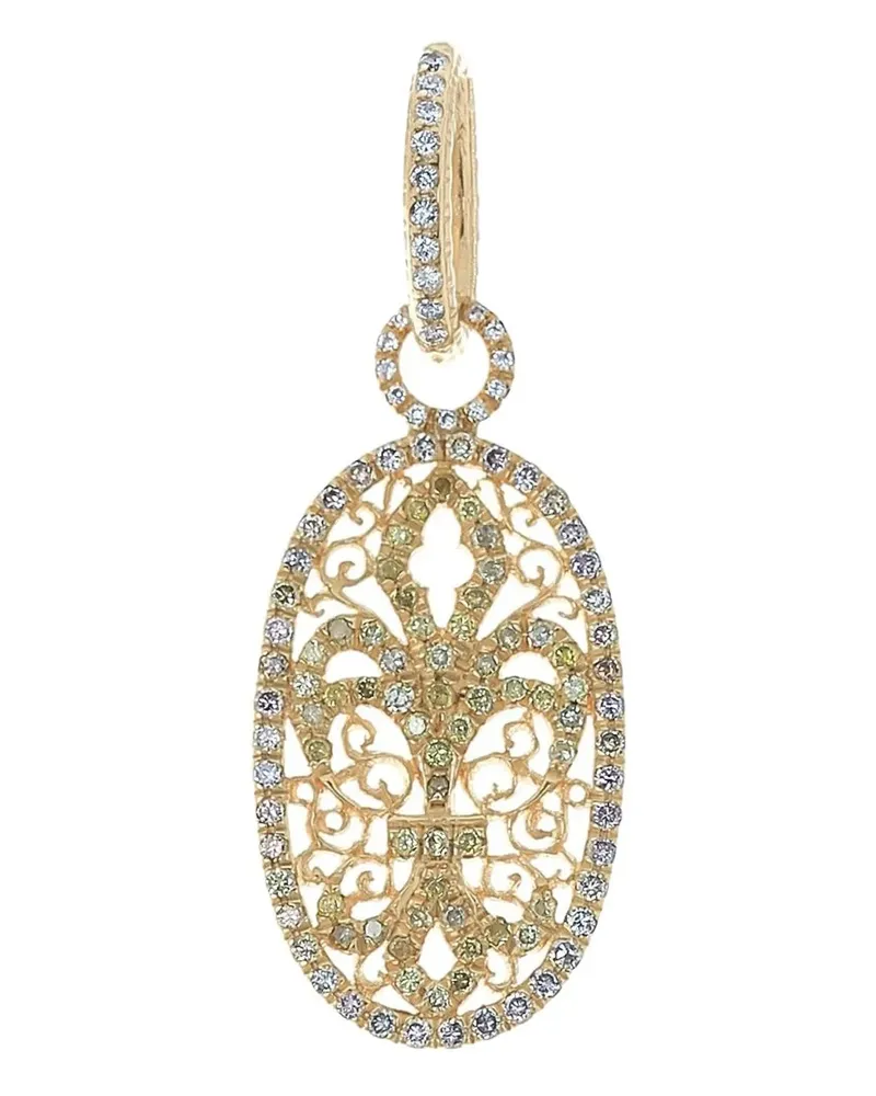 Loree Rodkin 18kt Fleur de Lis Gelbgoldhalskette Gold