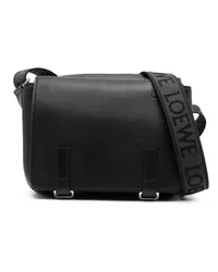 Loewe Kleine Military Kuriertasche Schwarz