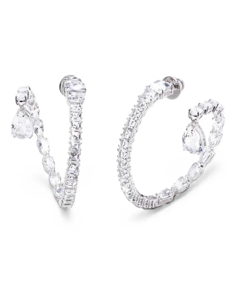 Swarovski Matrix hoop earrings - Silber Silber