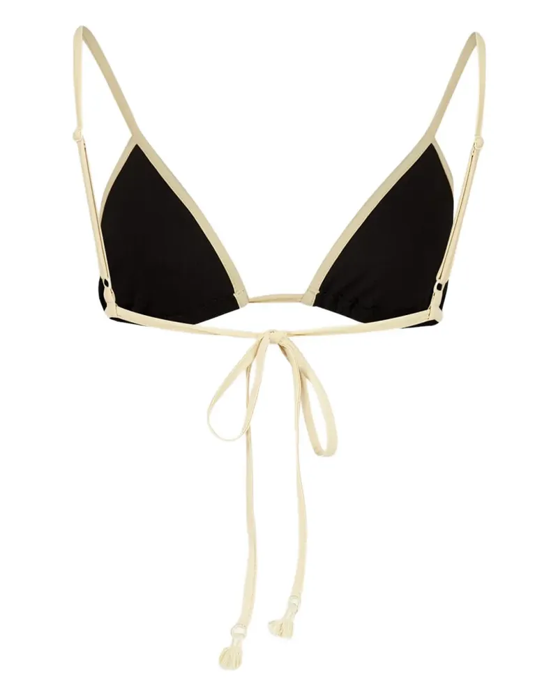 Johanna Ortiz Playa del Rio Triangel-Bikinioberteil - Schwarz Schwarz