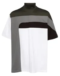 kolor Jersey-T-Shirt in Colour-Block-Optik Mehrfarbig