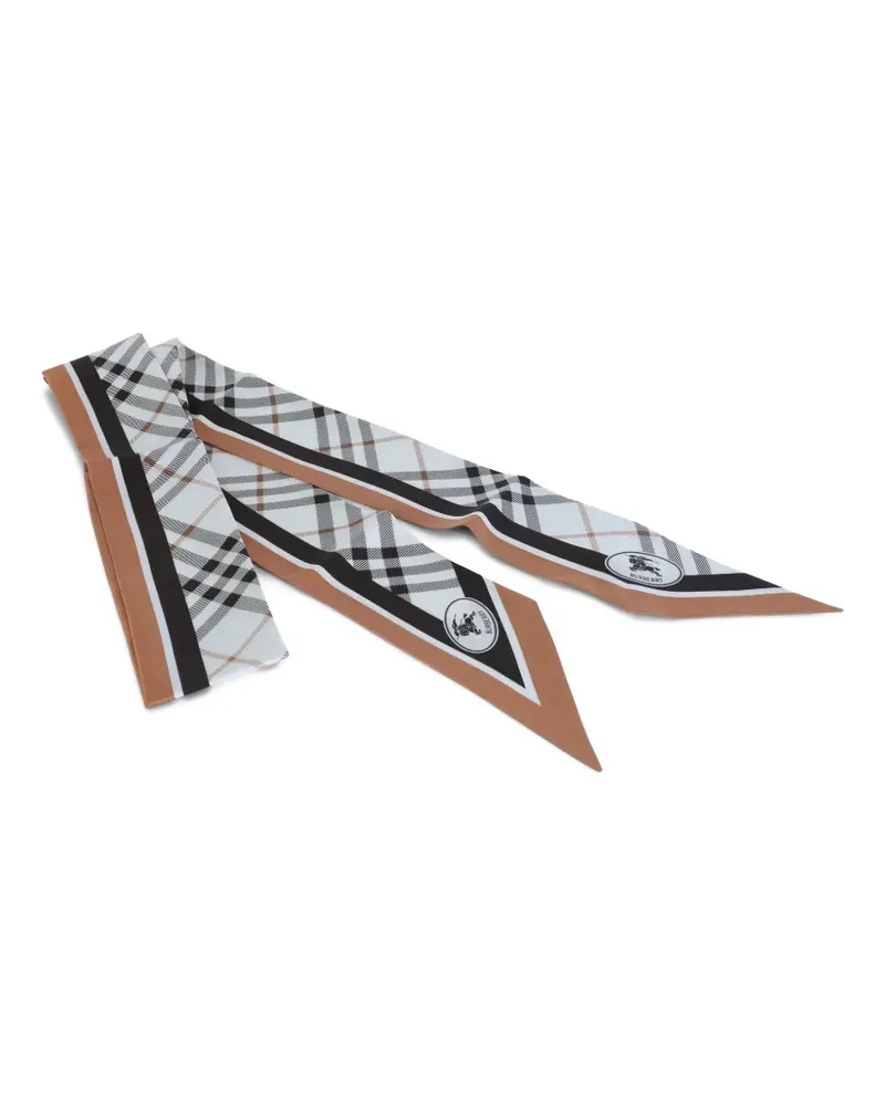 Burberry Karierter Schal - Weiß Weiß