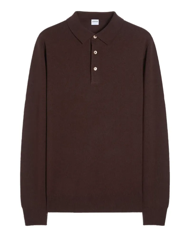 ASPESI Langärmeliger Pullover - Braun Braun