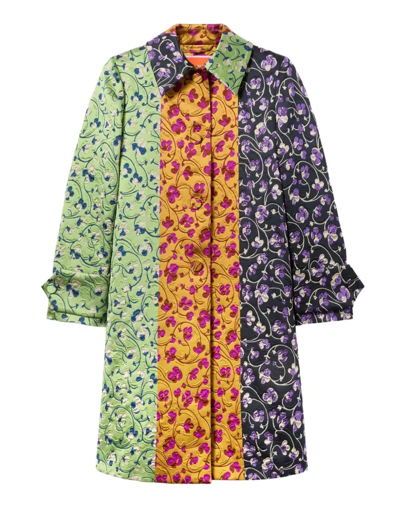 La DoubleJ Precious Mantel mit Blumen - Grün Grün