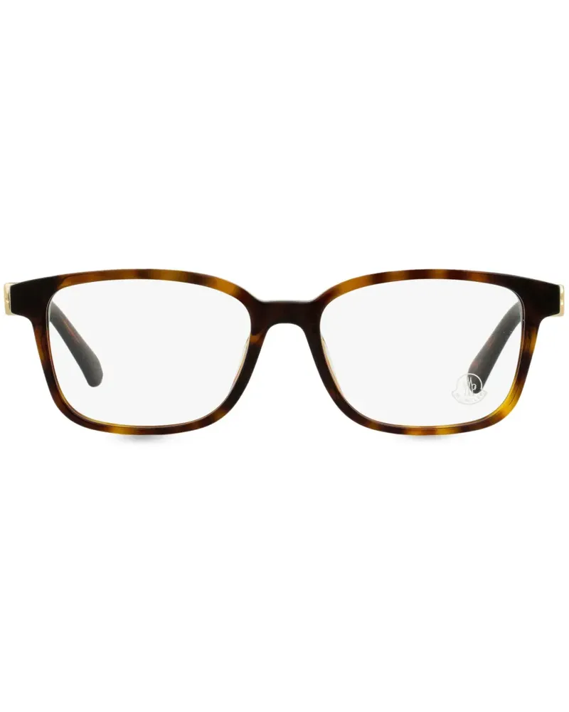 Moncler Eckige Brille in Schildpattoptik - Braun Braun