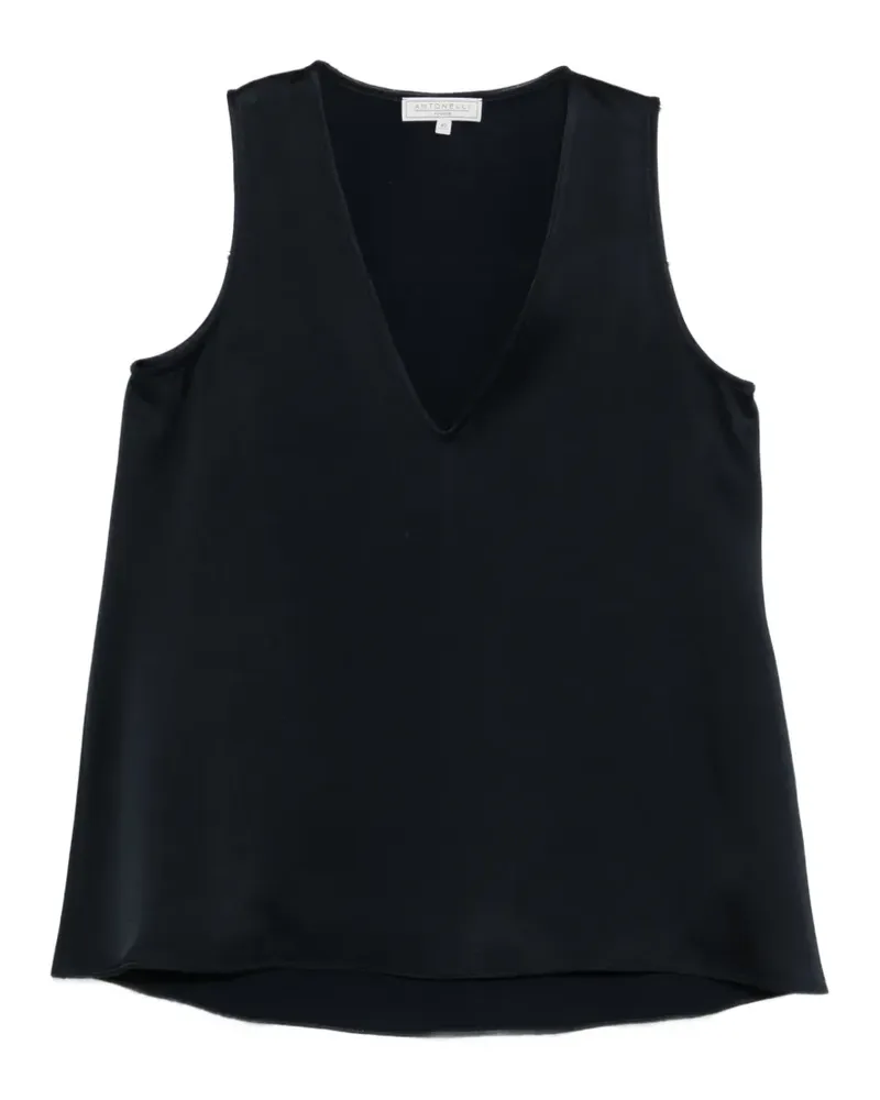 Antonelli Firenze Angelica V-neck blouse - Schwarz Schwarz