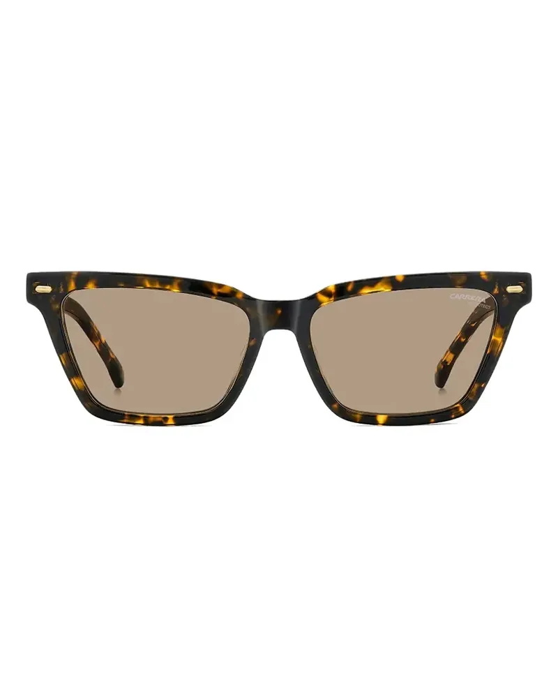 Carrera tortoiseshell-effect rectangle-frame sunglasses - Braun Braun