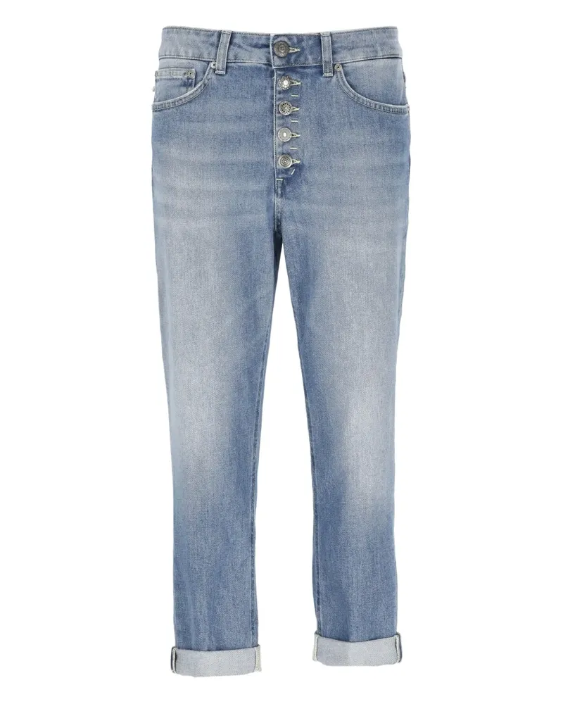 Dondup Jeans mit Logo-Patch - Blau Blau