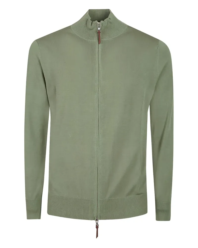 Ballantyne zip-up cardigan - Grün Grün