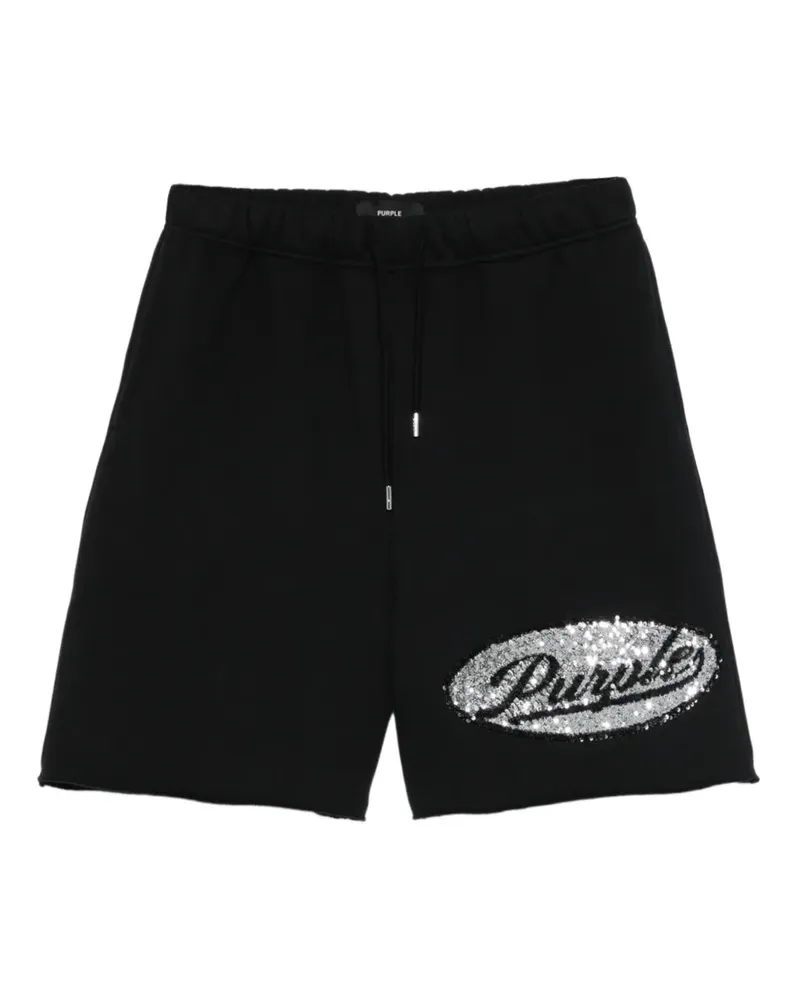 PURPLE BRAND raw-hem shorts - Schwarz Schwarz