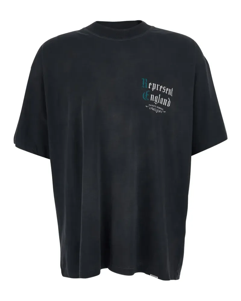 REPRESENT logo-print T-shirt - Schwarz Schwarz