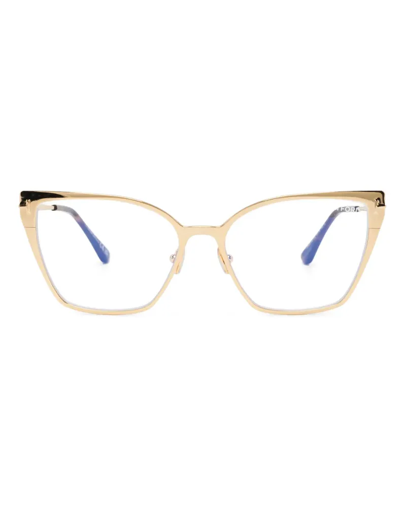 Tom Ford Brille mit Cat-Eye-Gestell - Gold Gold