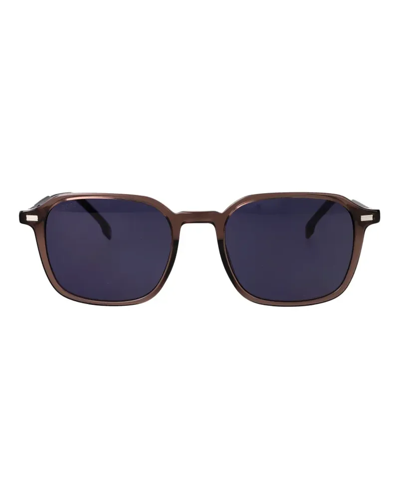 HUGO BOSS Sonnenbrille mit eckigem Gestell - Braun Braun