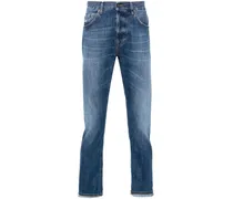 Halbhohe Icon Straight-Leg-Jeans