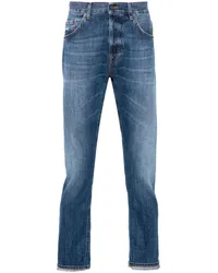 Dondup Halbhohe Icon Straight-Leg-Jeans Schwarz