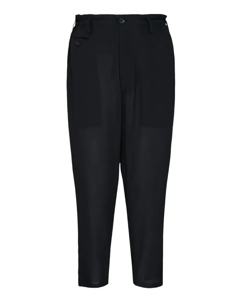 Yohji Yamamoto silk trousers - Schwarz Schwarz