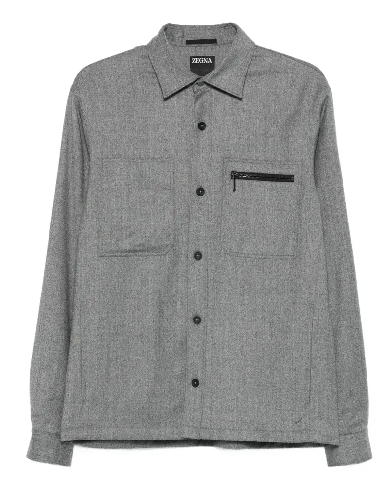 Ermenegildo Zegna Jacke mit Reißverschluss - Grau Grau