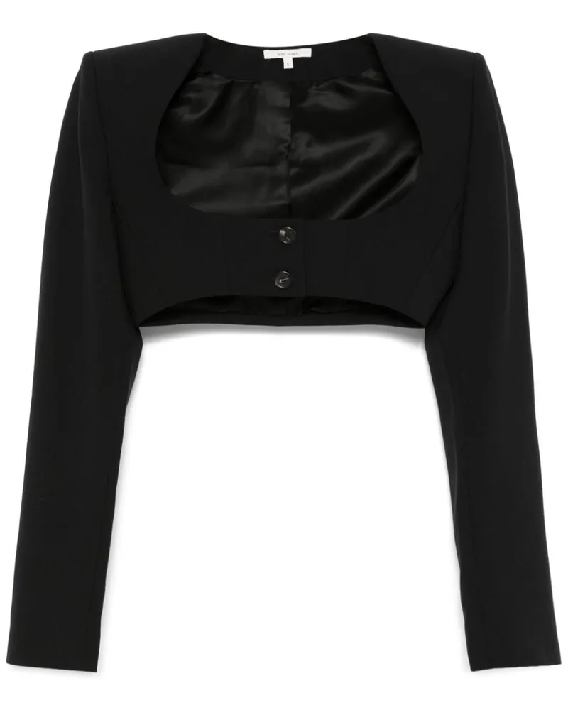 Nensi Dojaka Cropped-Jacke - Schwarz Schwarz
