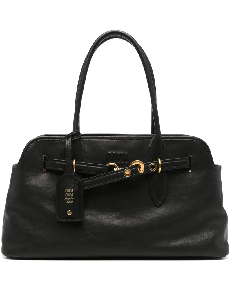 Miu Miu Aventure Tote Bag - Schwarz Schwarz
