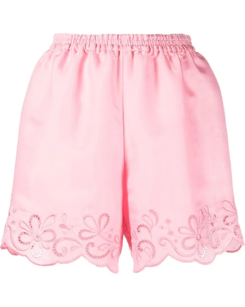 Moschino Shorts mit Spitze - Rosa Rosa