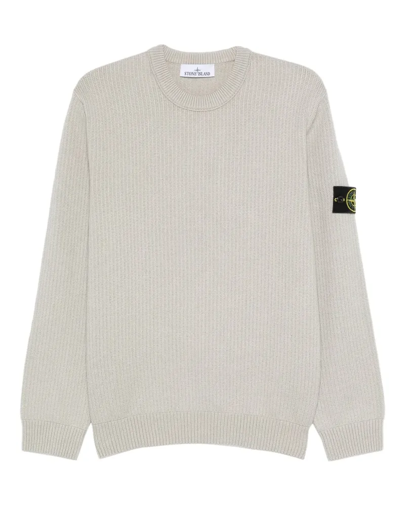 Stone Island Gerippter Pullover - Grau Grau