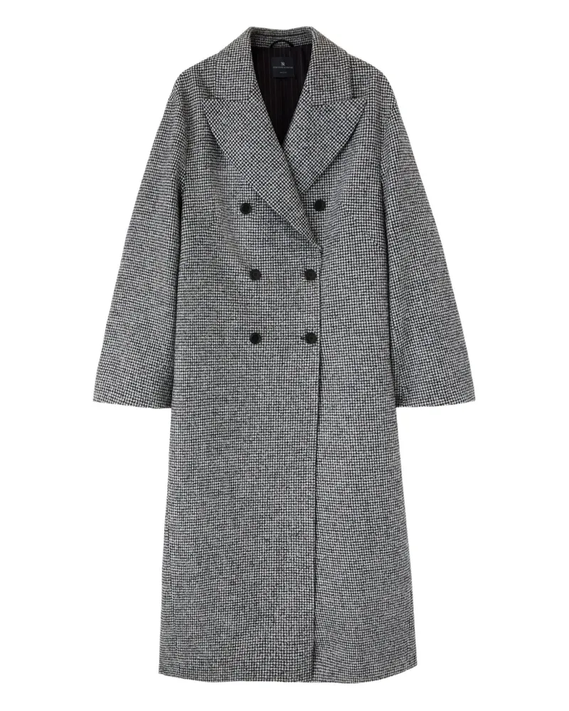 Ermanno Scervino Doppelreihiger Mantel - Schwarz Schwarz