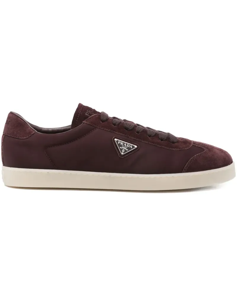 Prada Sneakers mit Triangel-Logo - Rot Rot