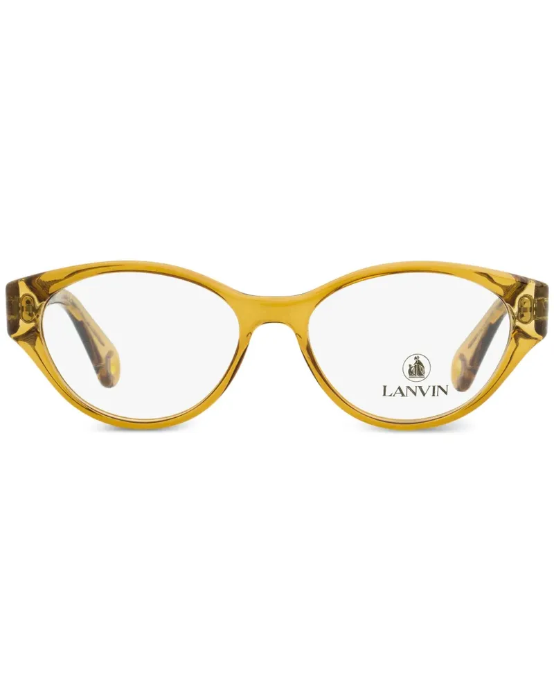 Lanvin Brille mit ovalem Gestell - Gelb Gelb