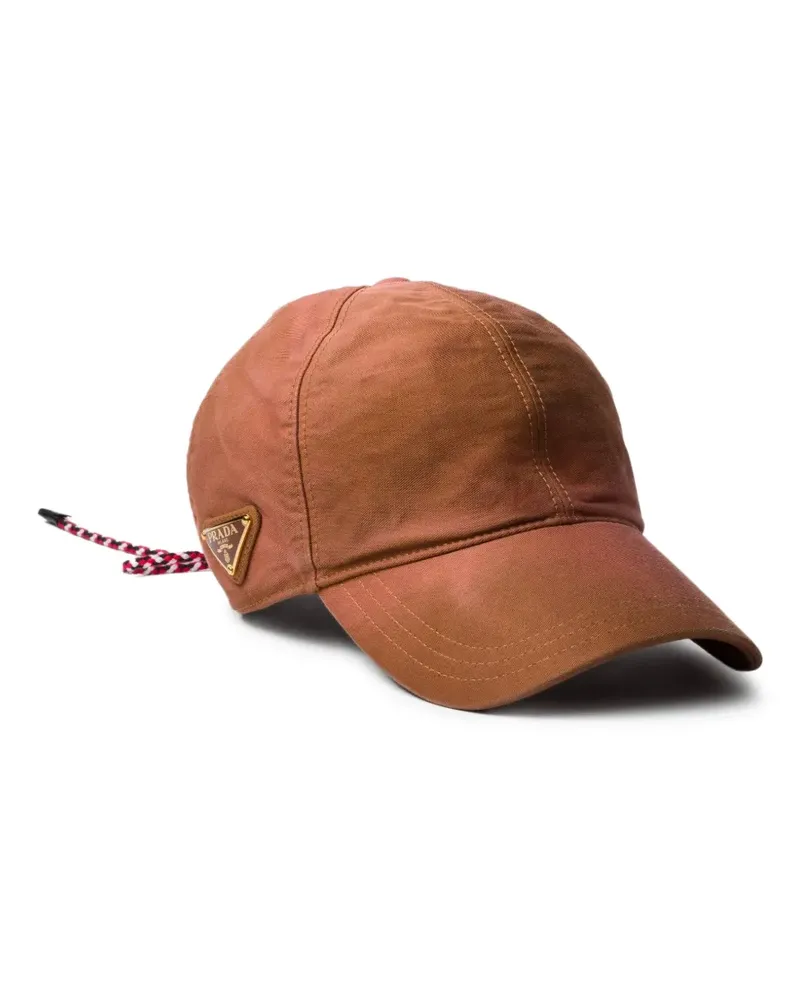 Prada Baseballkappe mit Schnürung - Braun Braun