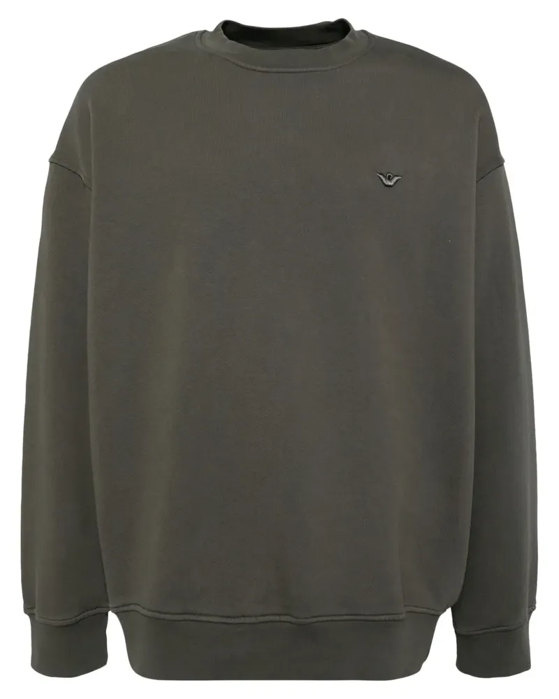 Emporio Armani Sweatshirt mit Logo-Stickerei - Grün Grün