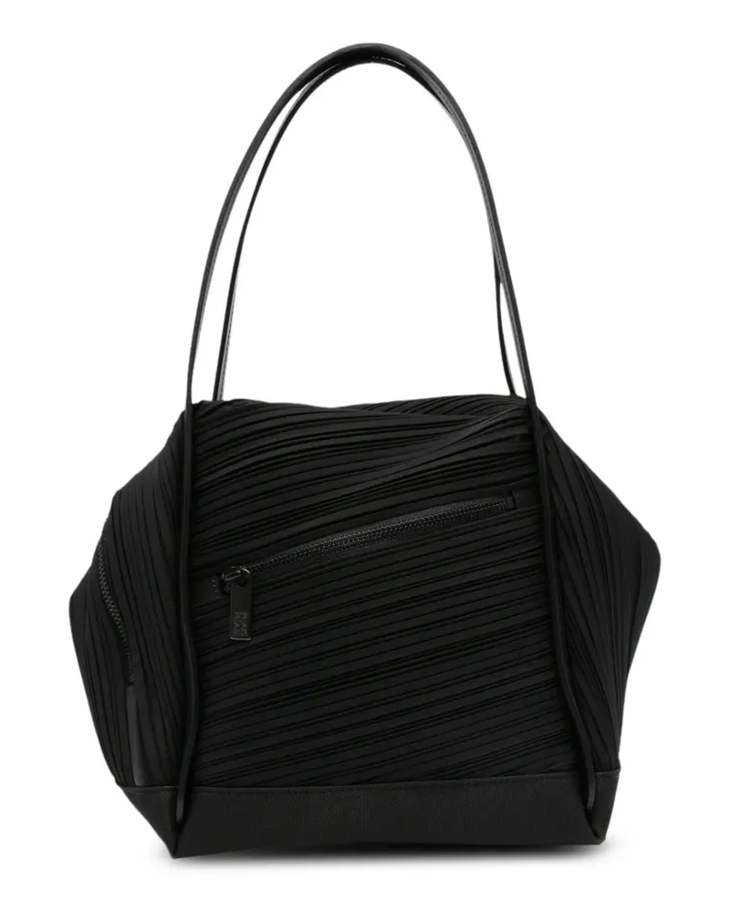 Issey Miyake pleated tote bag - Schwarz Schwarz
