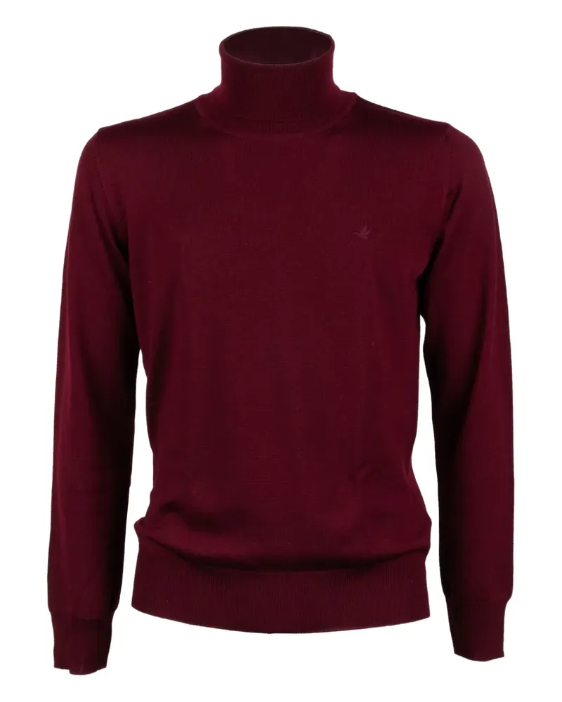 Brooksfield roll-neck logo sweater - Rot Rot