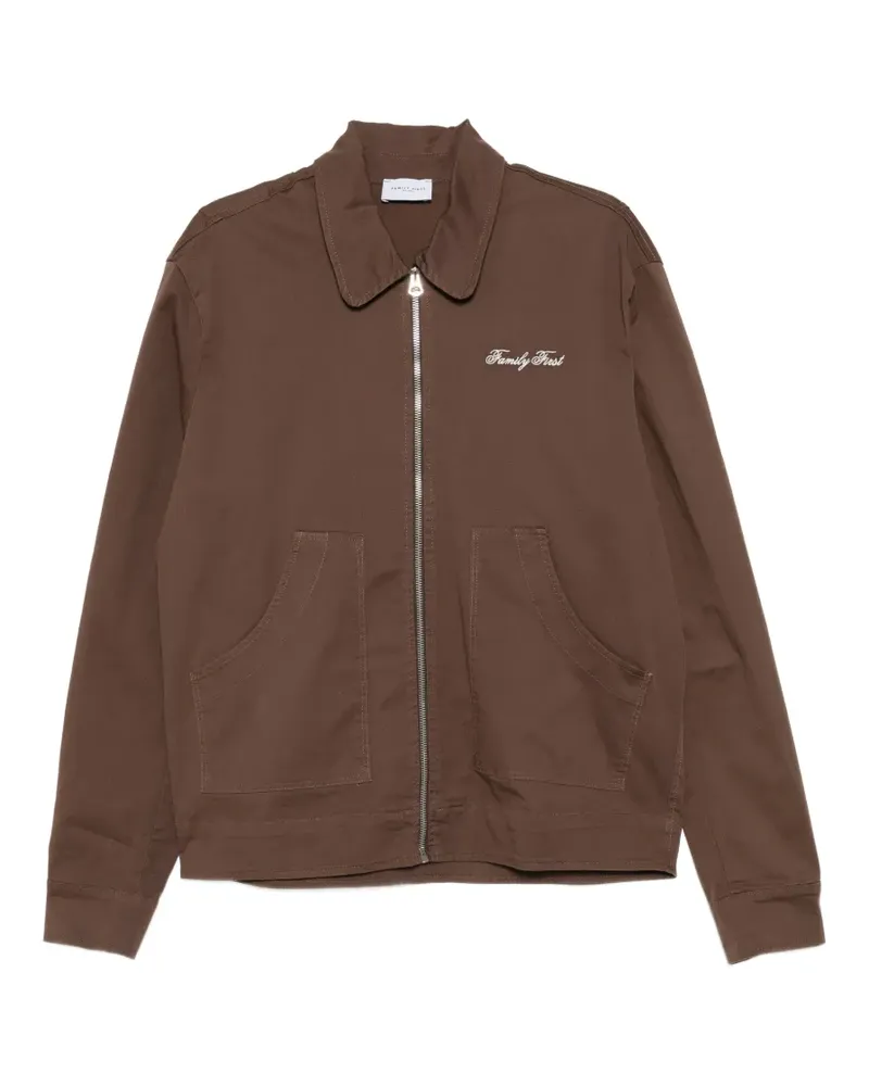 Family First logo-embroidered jacket - Braun Braun