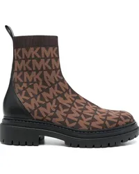 Michael Kors Comet Stiefeletten mit Logo Braun